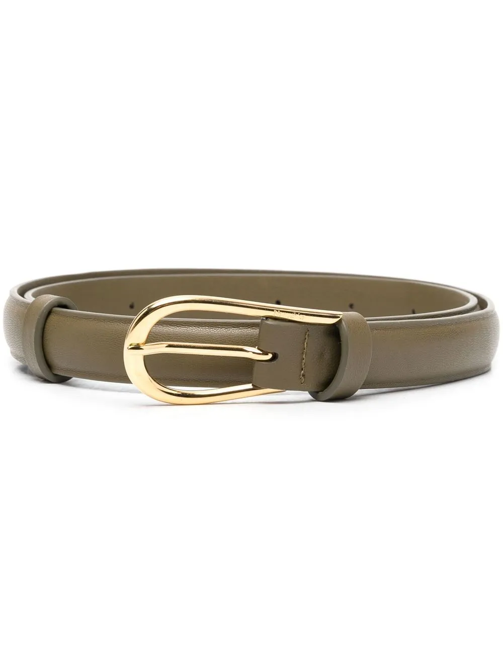 

Nanushka slim buckle belt - Green