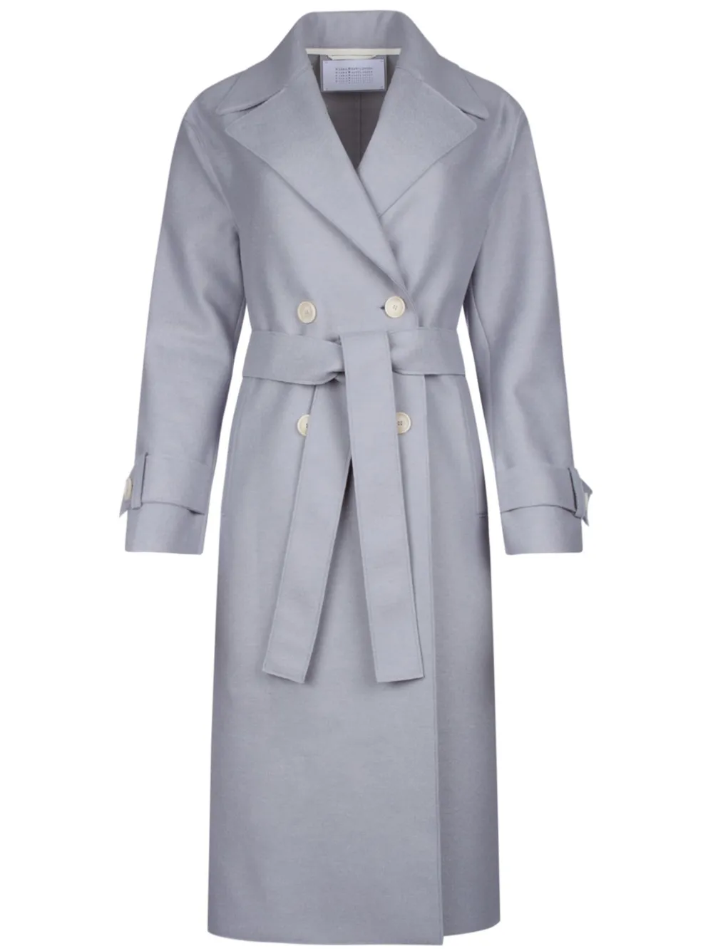 Harris Wharf London Wollen trenchcoat met dubbele rij knopen Grijs