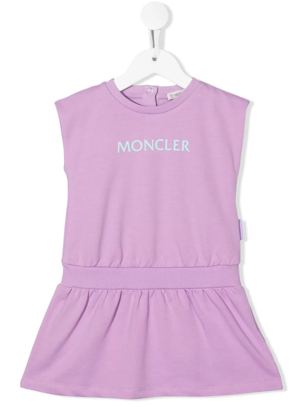 

Moncler Enfant vestido casual con logo estampado - Morado