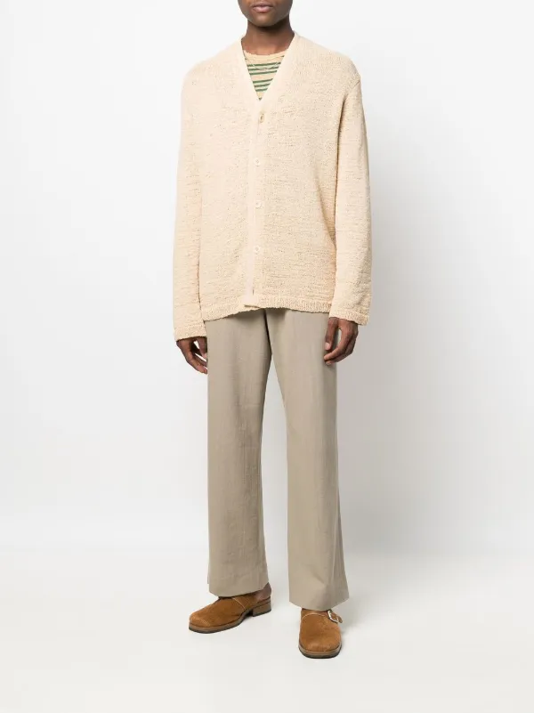 OUR LEGACY textured-knit V-neck Cardigan - Farfetch