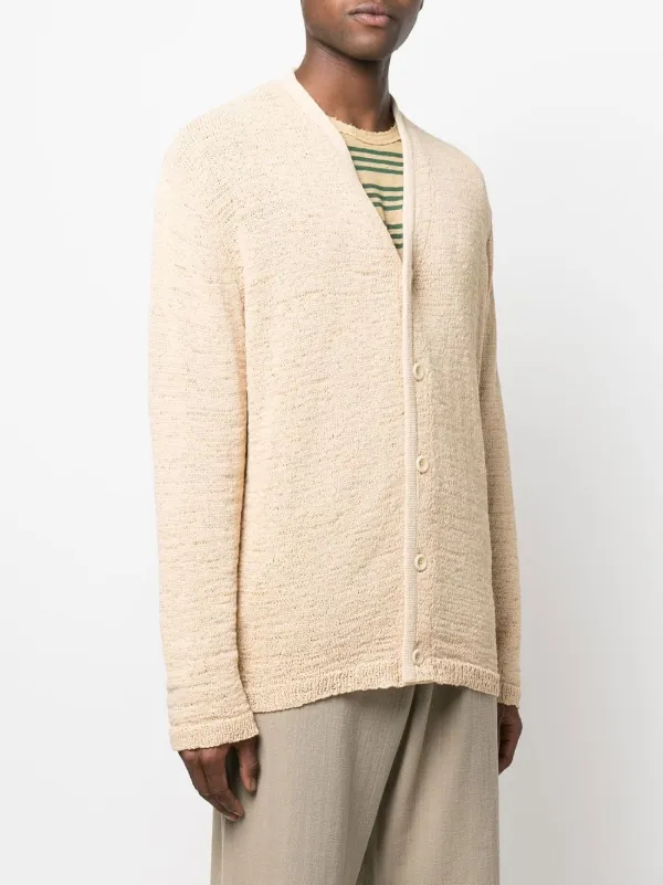 OUR LEGACY textured-knit V-neck Cardigan - Farfetch