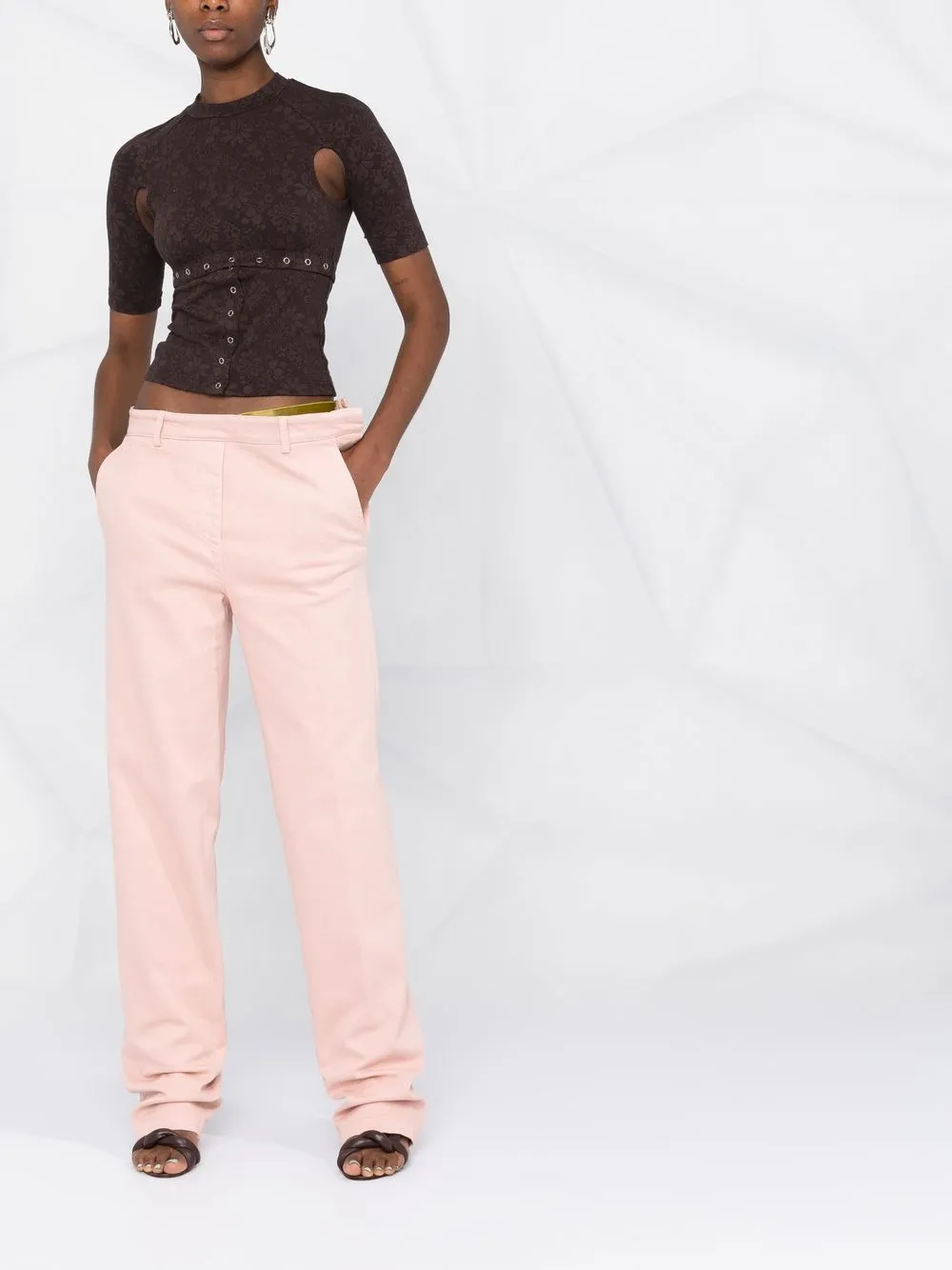 Nº21 Straight broek - Roze
