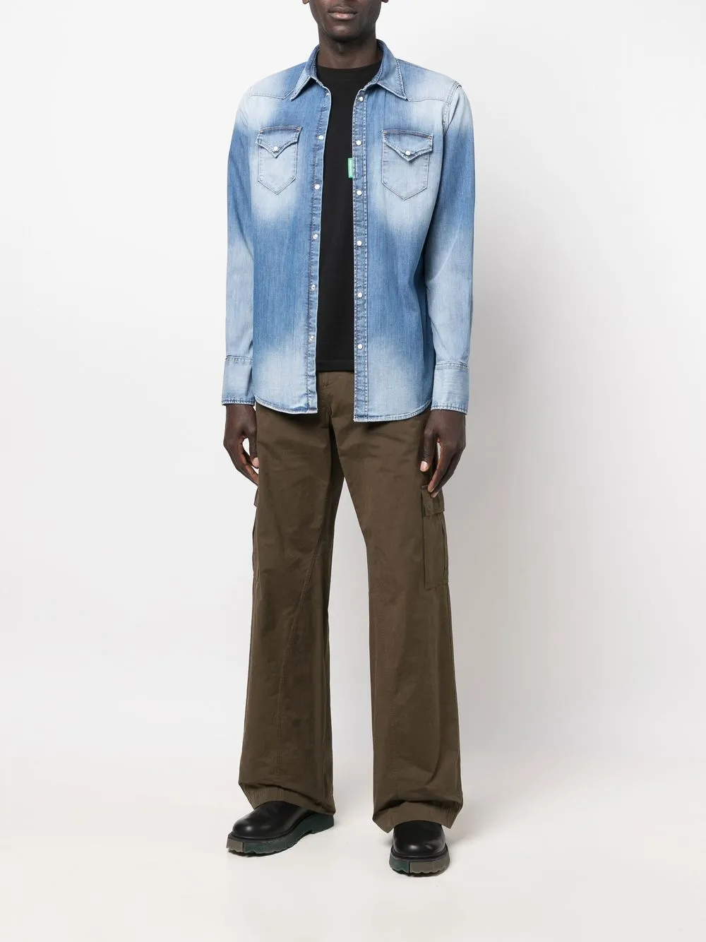 Dsquared2 Denim overhemd - Blauw