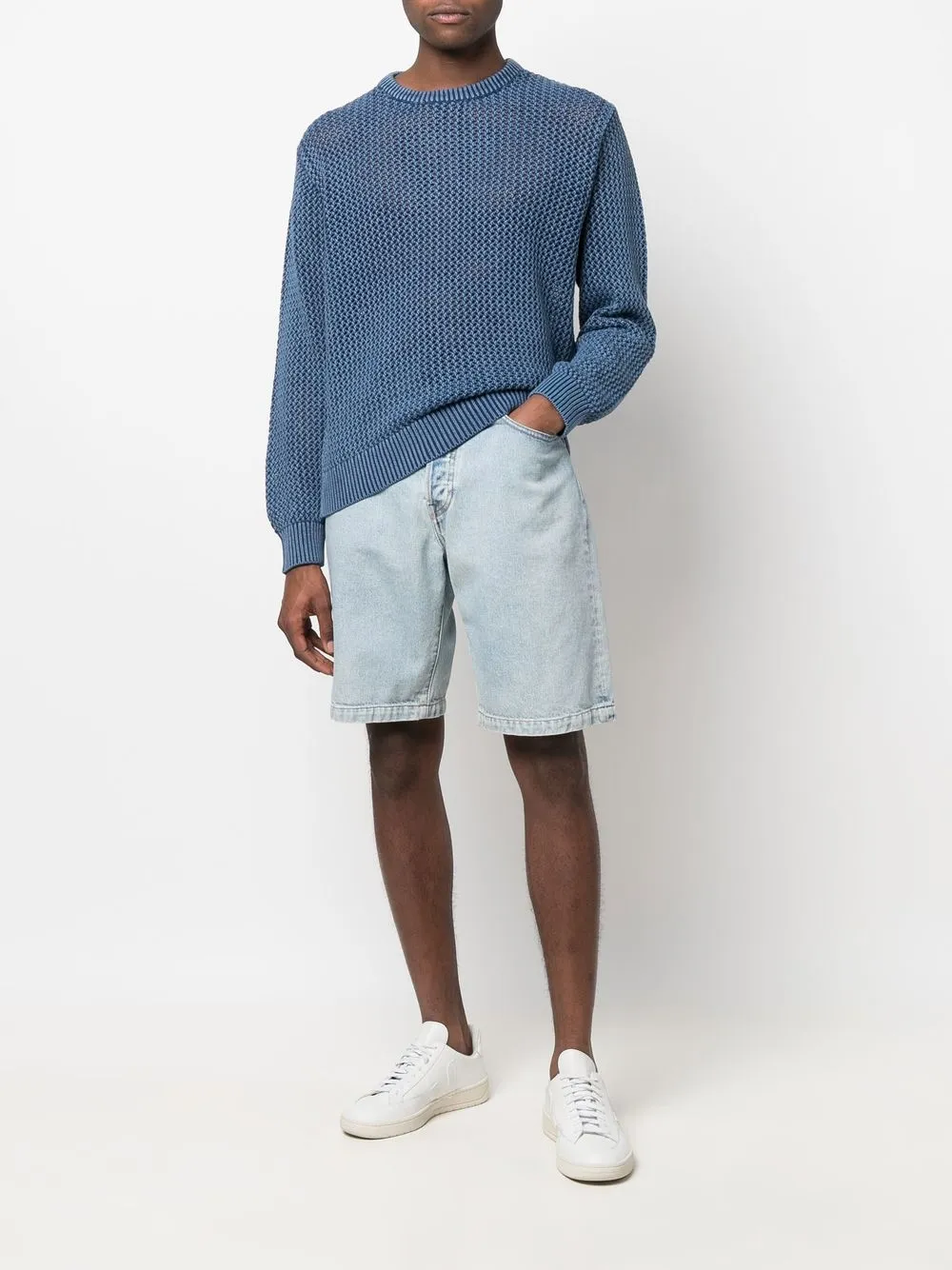 Stüssy Opengebreide trui - Blauw