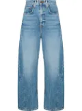 B SIDES Lasso pieced-outseam denim jeans - Blue