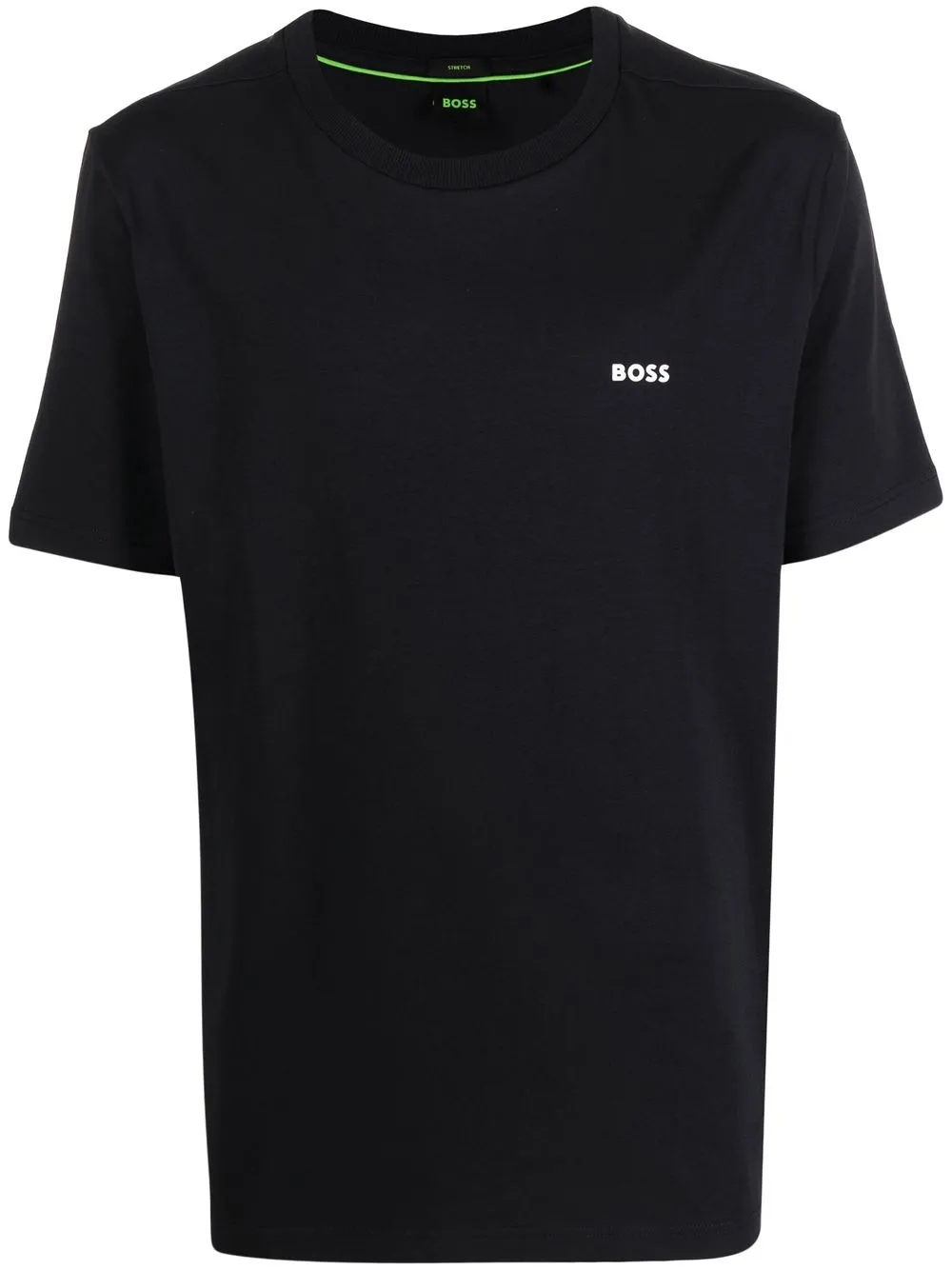 

BOSS playera con logo estampado - Negro