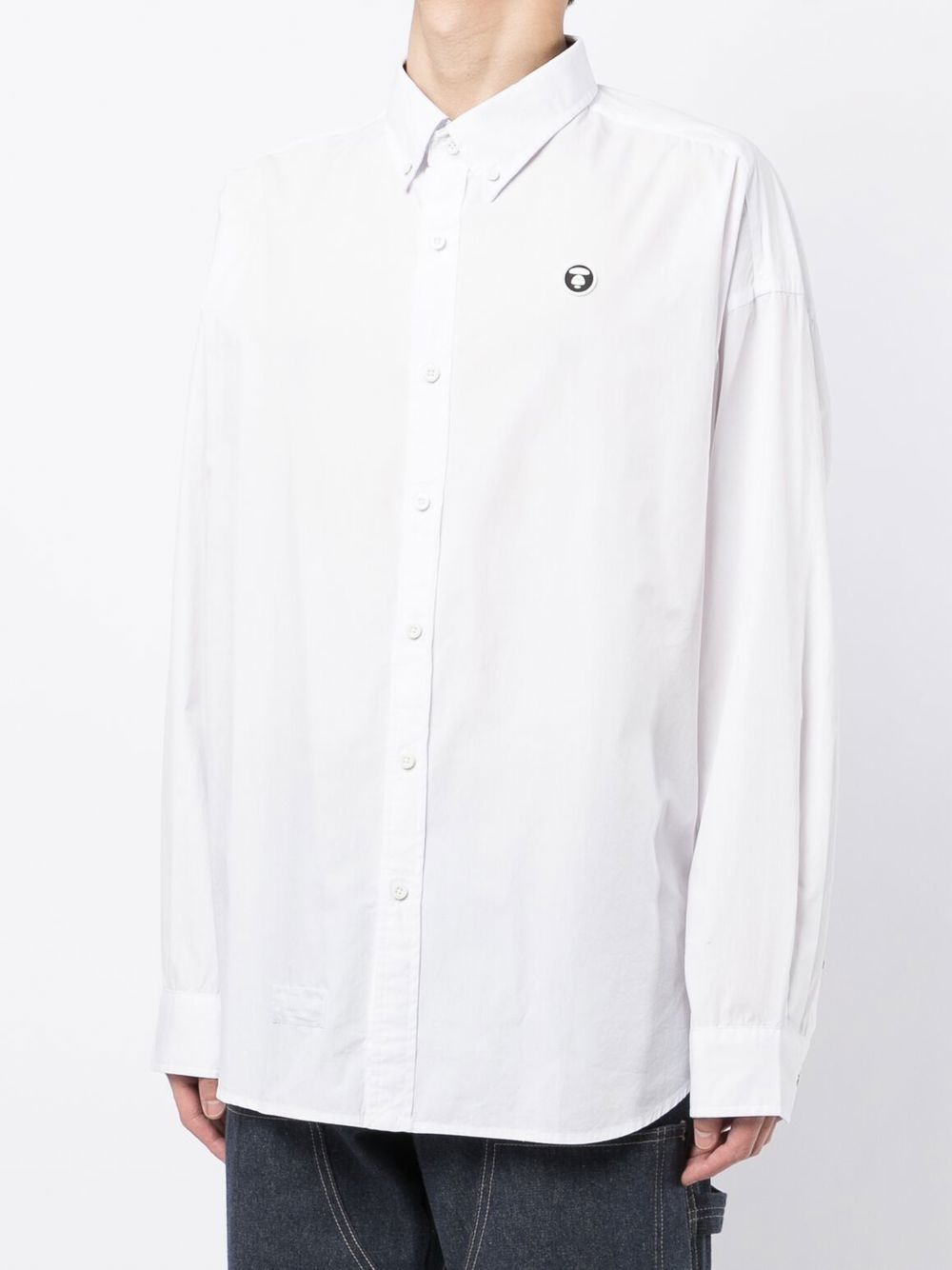 AAPE BY *A BATHING APE logo-patch long-sleeved shirt Men