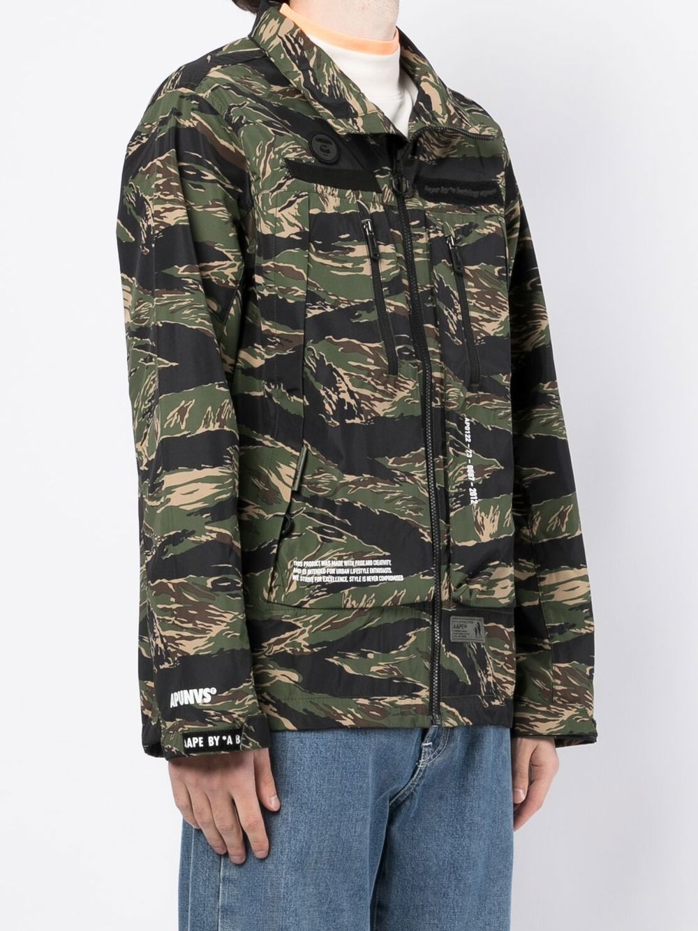 AAPE BY *A BATHING APE camouflage-print zip-up jacket Men