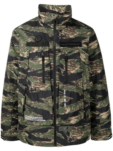 AAPE BY *A BATHING APE camouflage-print zip-up jacket Men