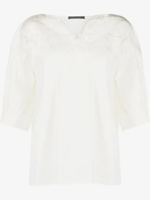 Alberta Ferretti blusa con detalle fruncido