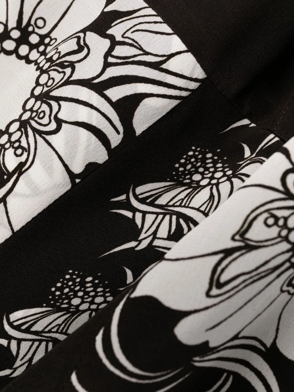Valentino Floral-print Silk Maxi Dress In Brown