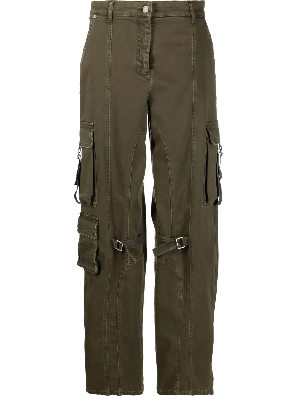 

Blumarine pantalones cargo rectos - Verde