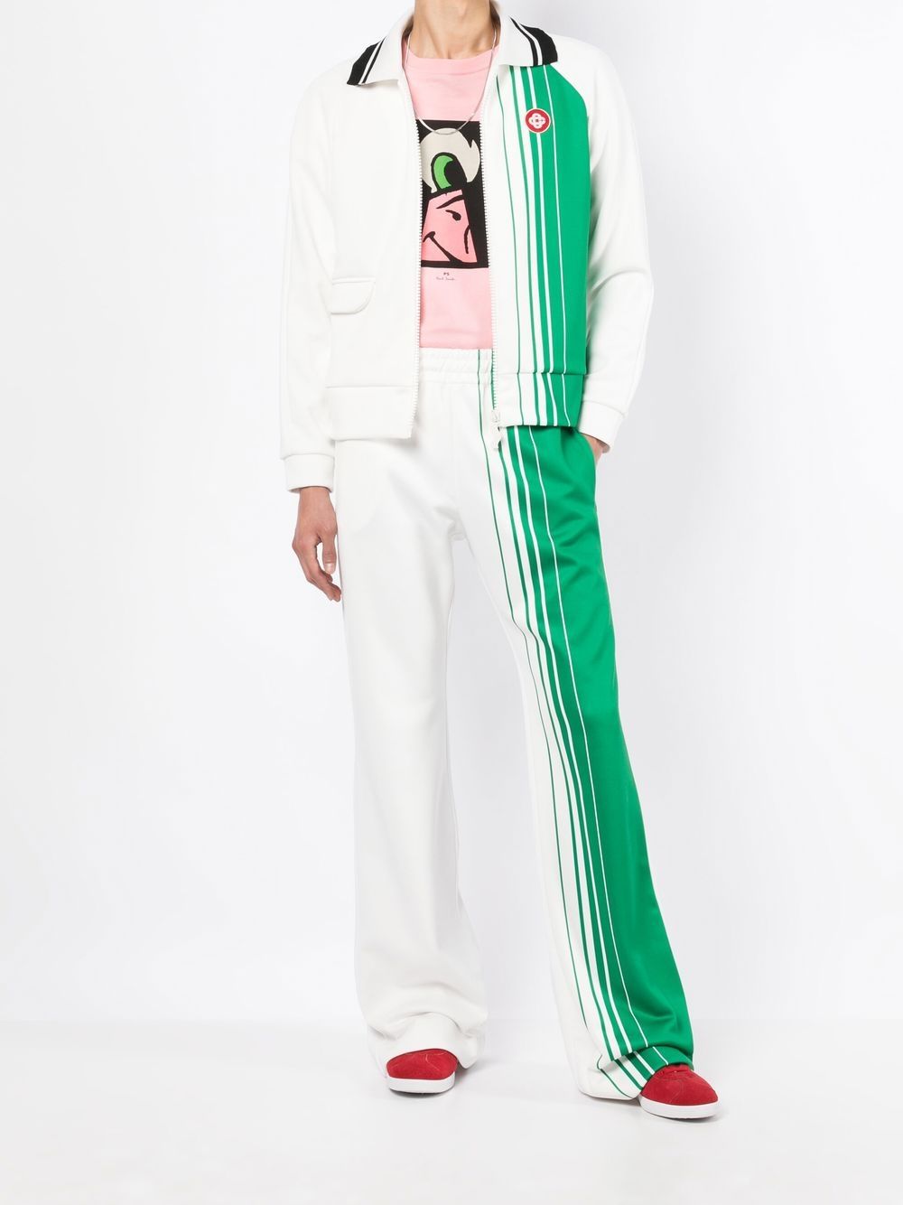 Casablanca Striped logo-patch Track Jacket - Farfetch