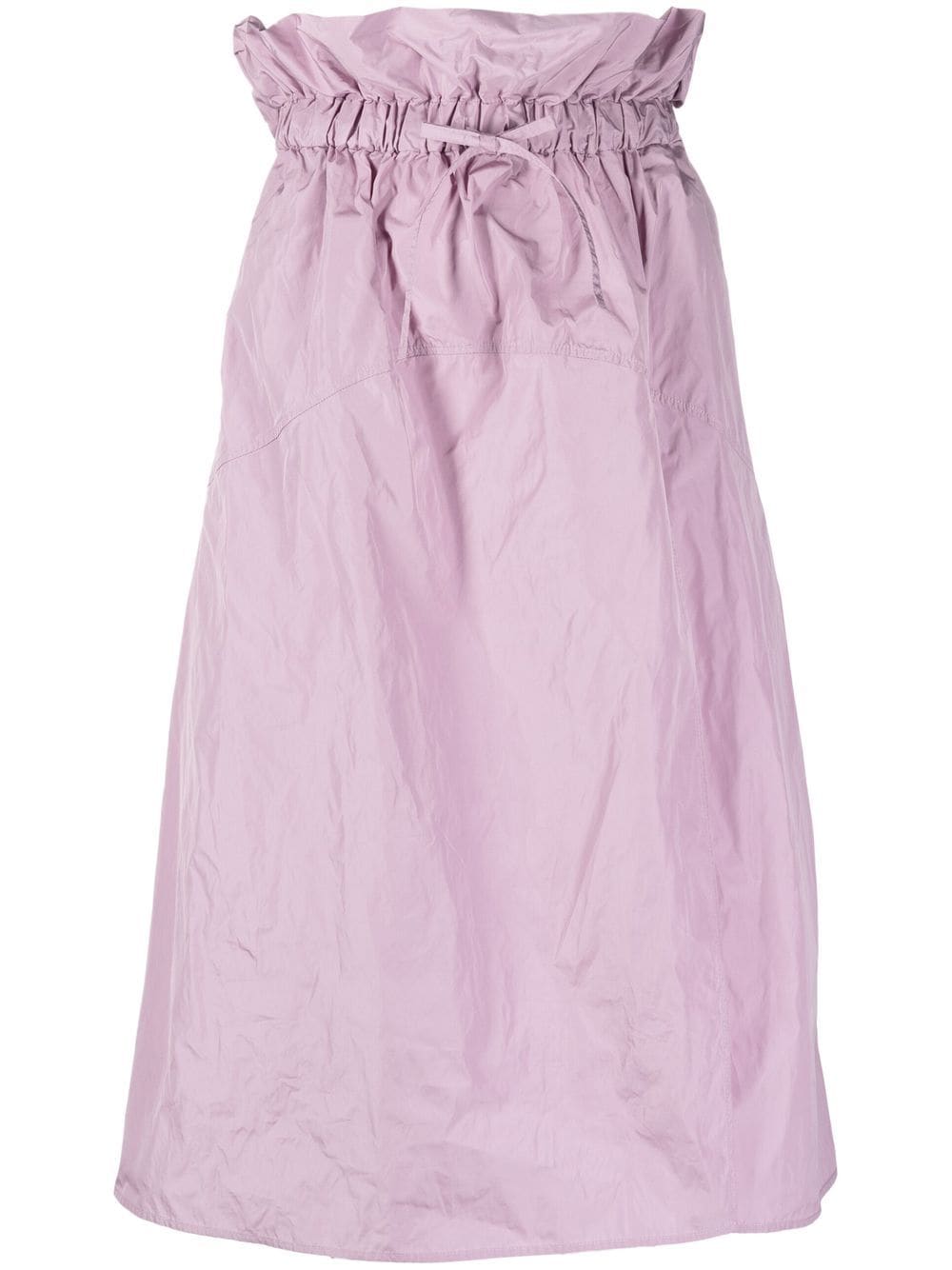 Red Valentino Paperbag-waist Midi Skirt In Purple