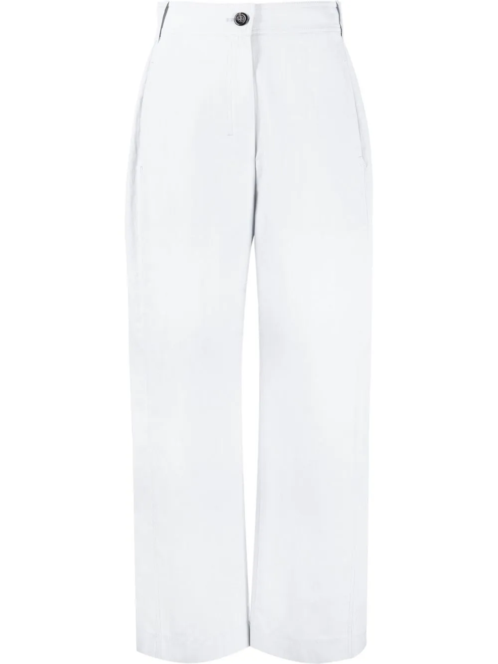 

Low Classic pantalones rectos con tiro alto - Gris