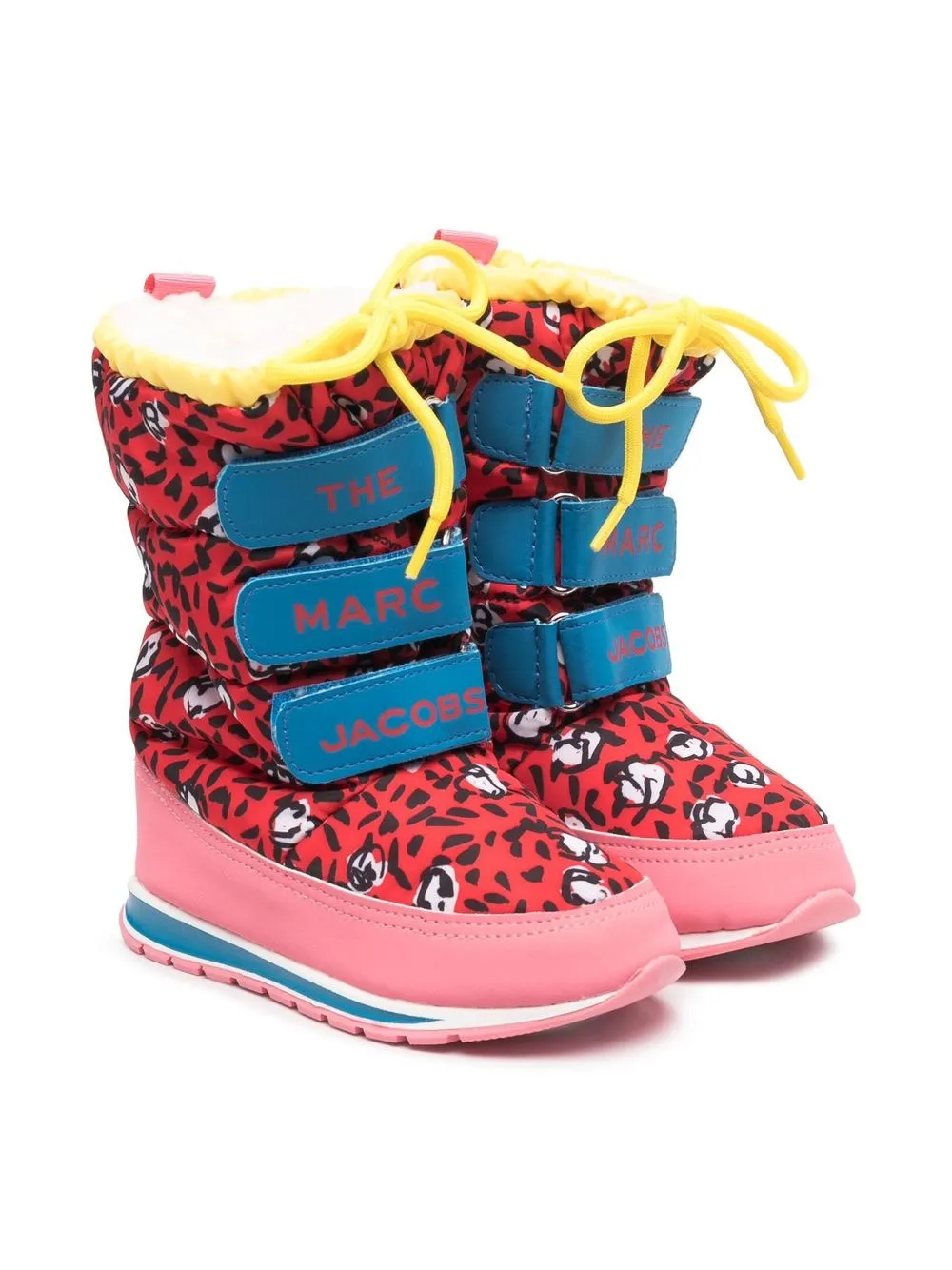 

Marc Jacobs Kids botas para nieve con logo estampado - Rojo