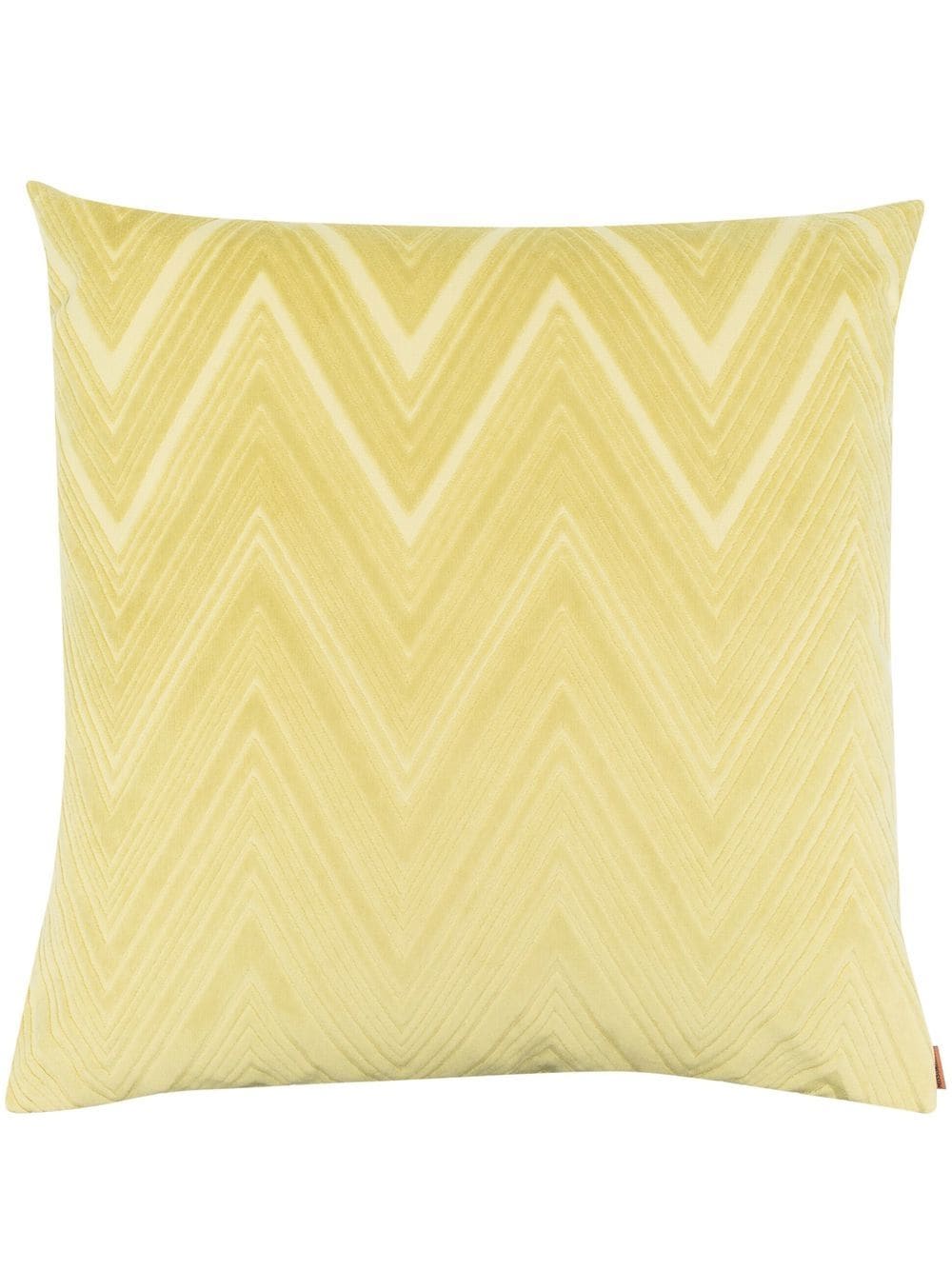 

Missoni Home cojín de terciopelo con motivo en zigzag - Verde