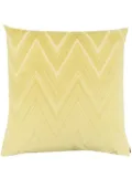 Missoni Home velvet zigzag cushion - Green