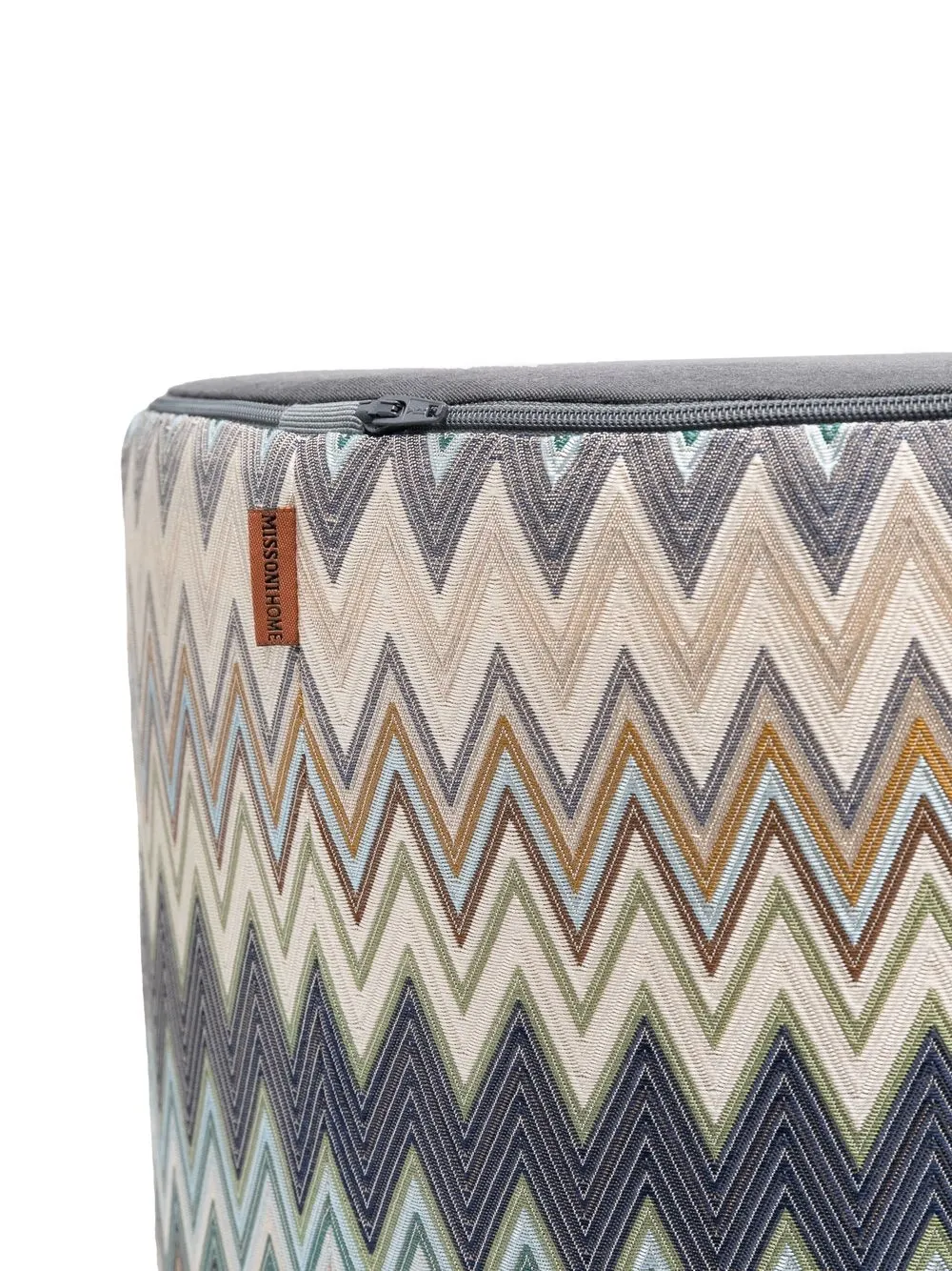  Missoni Home Tabouret à Rayures - Bleu 