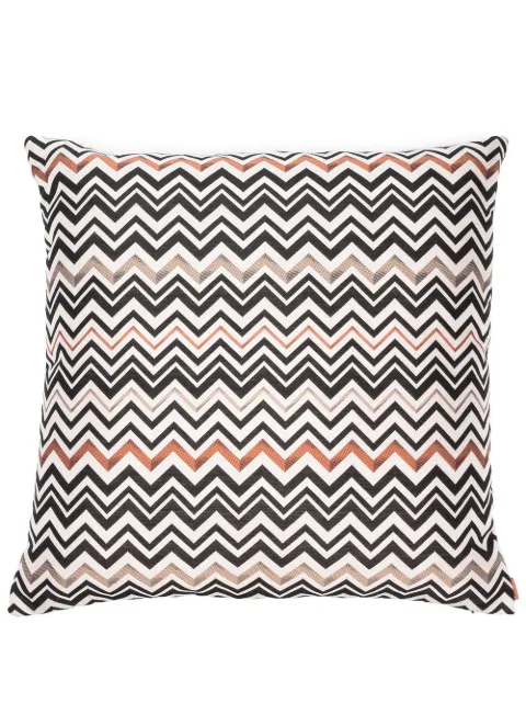 Missoni Home zig-zag patterned cushion