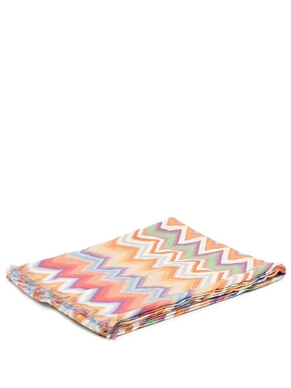 

Missoni Home manta con estampado en zigzag - Naranja