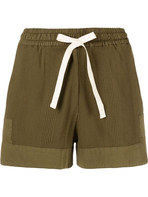 Jil Sander shorts con cordones en la pretina