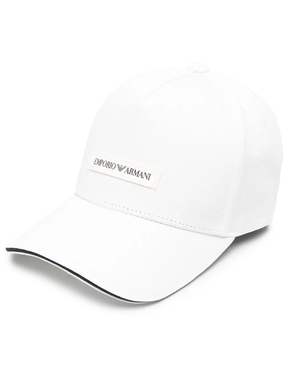 emporio armani casquette à patch logo - blanc