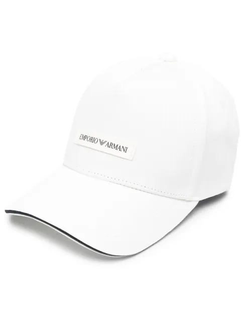 Emporio Armani logo-patch cap