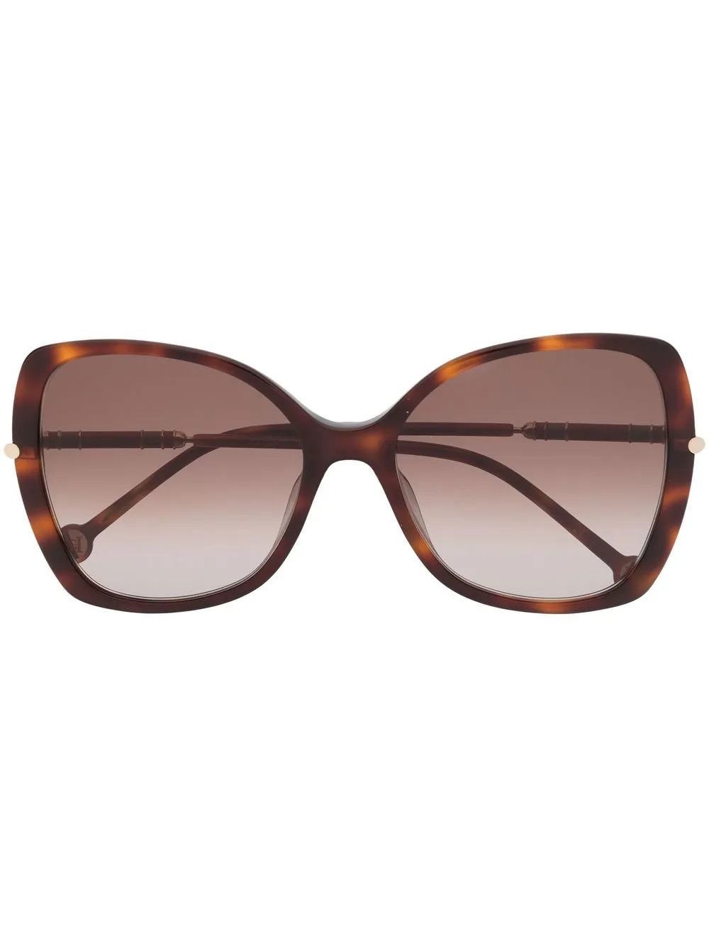 

Carolina Herrera oversized logo-print sunglasses - Brown