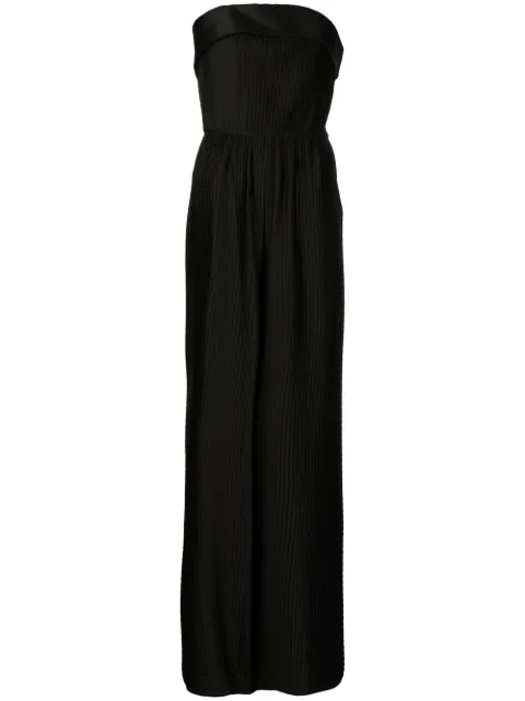 Saiid Kobeisy Plisse satin jumpsuit 