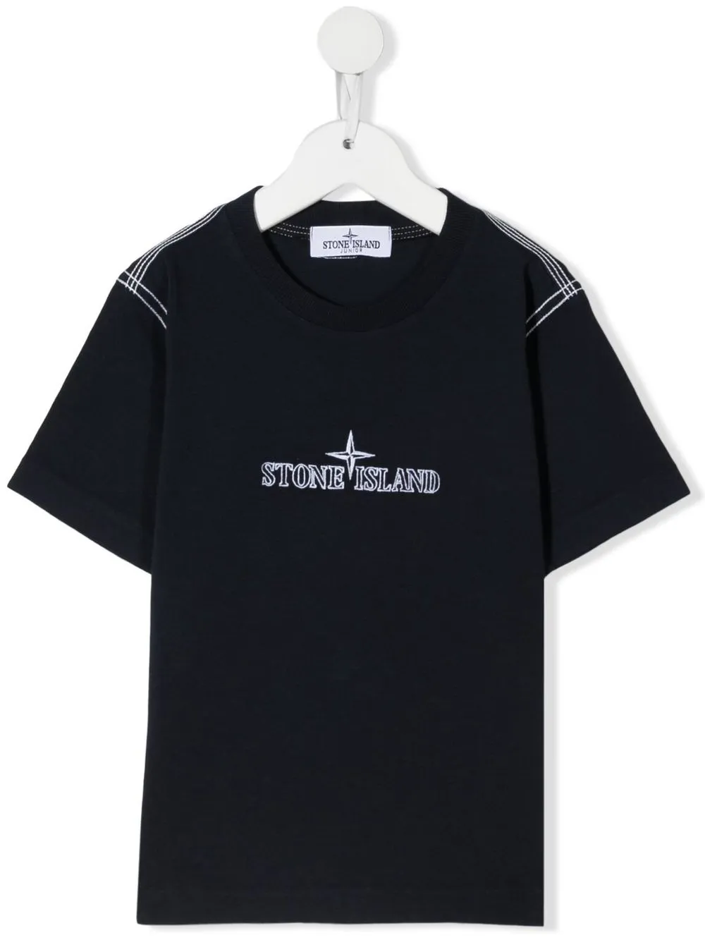 

Stone Island Junior playera con logo estampado - Azul