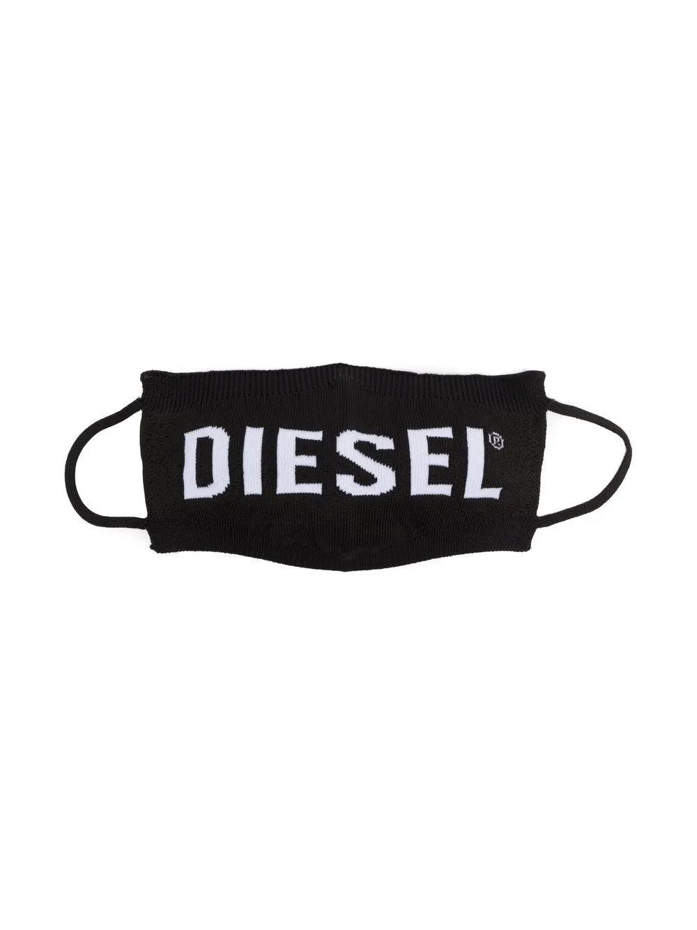 

Diesel Kids logo-print face mask - Black