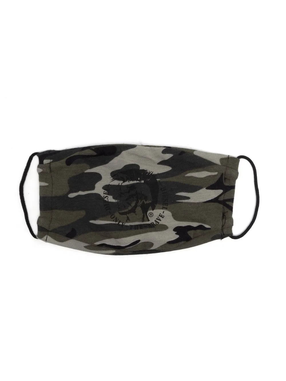 

Diesel Kids mascarilla con estampado militar - Verde