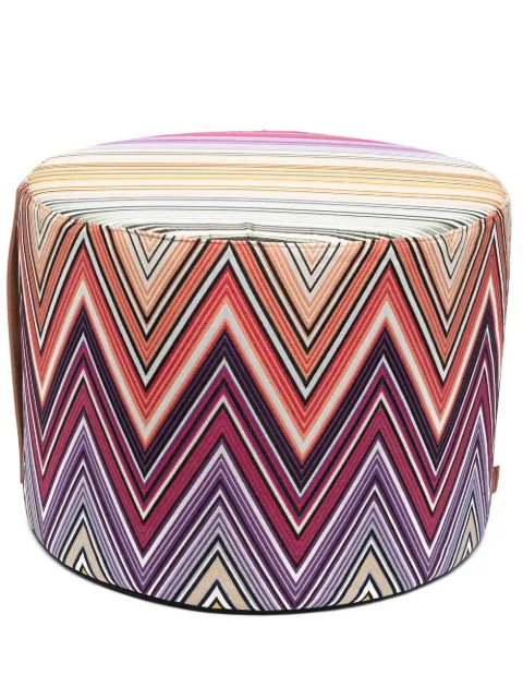 Missoni Home striped foot stool