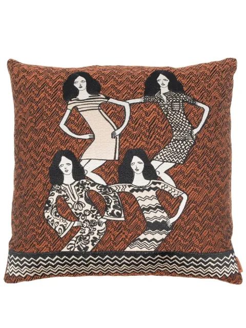 Missoni Home Brunette square cushion