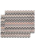 Missoni Home striped table cloth set of 2 - Black