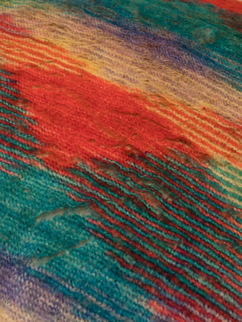Missoni Beaumont Abstract-pattern Cushion In Grün