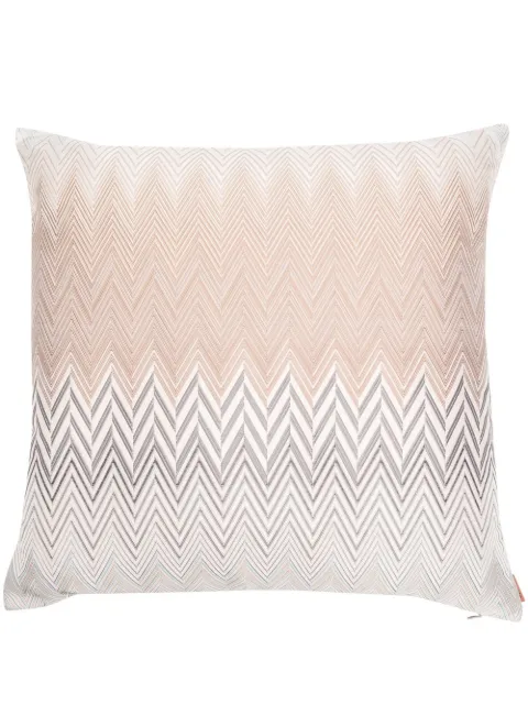 Missoni Home zig-zag embroidered cushion