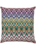 Missoni Home Decorative abstract-pattern cushion - Purple