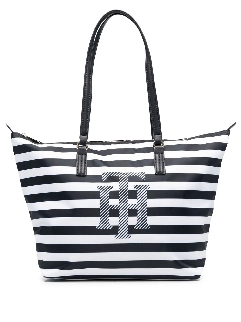 

Tommy Hilfiger tote a rayas - Blanco