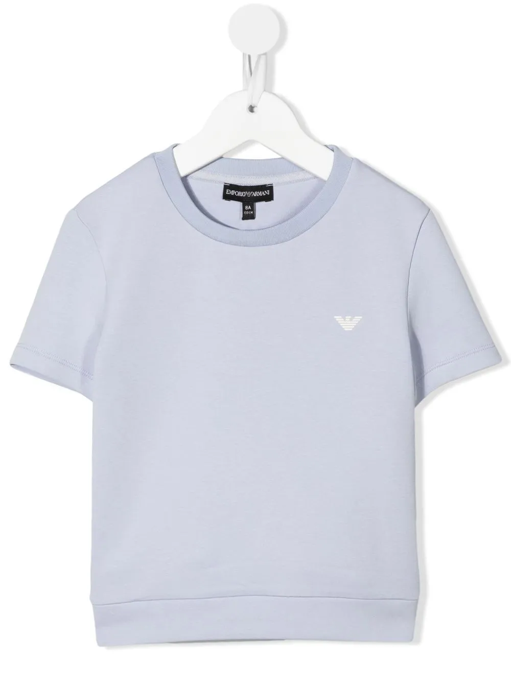

Emporio Armani Kids playera manga corta con logo estampado - Morado