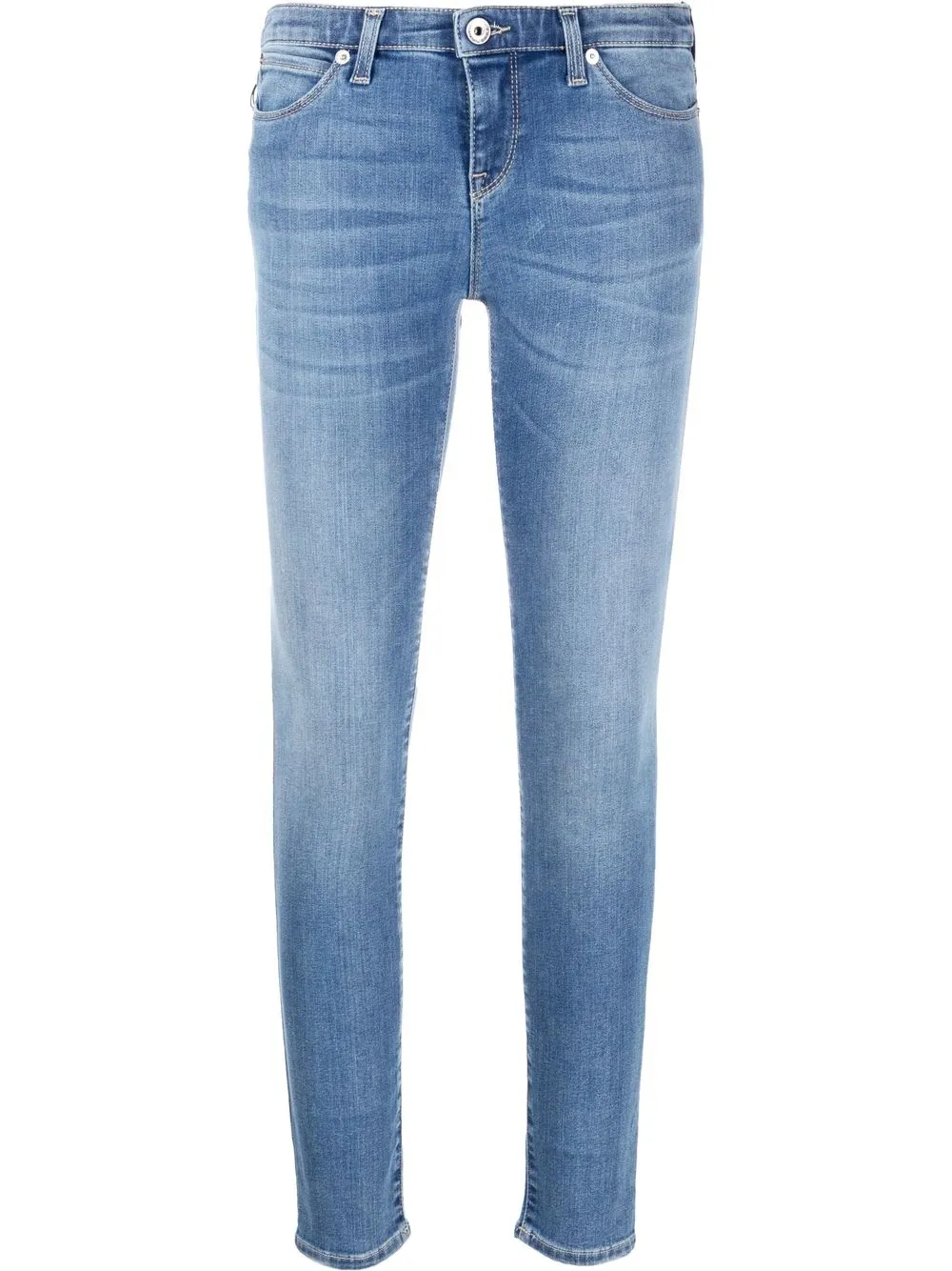 

Emporio Armani skinny jeans con tiro medio - Azul