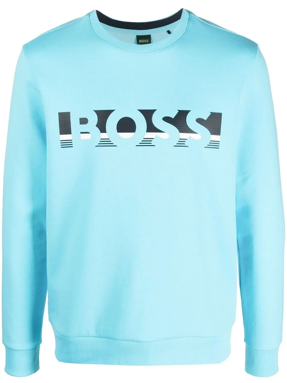 

BOSS logo-print sweatshirt - Blue