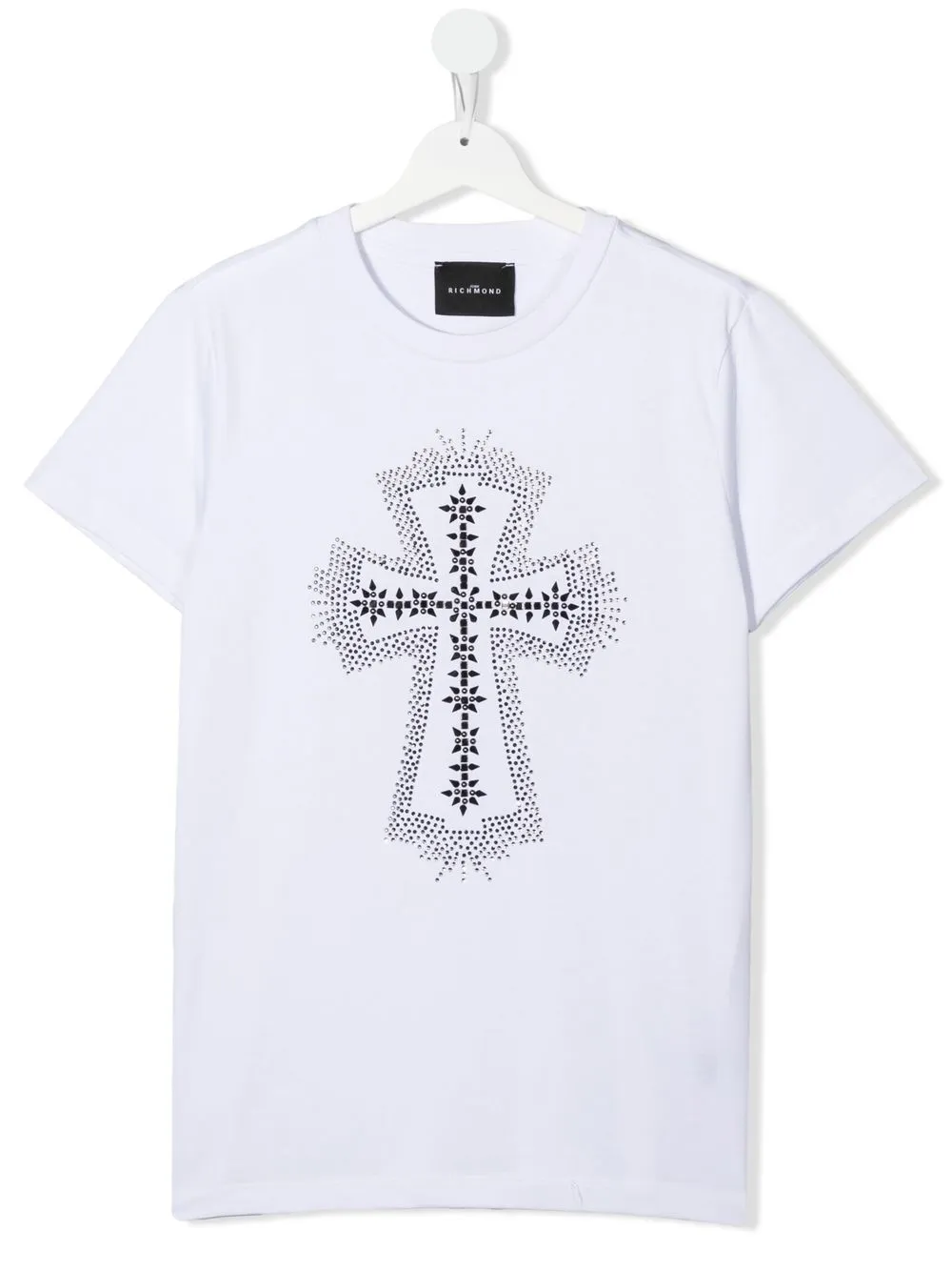 

John Richmond Junior playera con estampado gráfico - Blanco