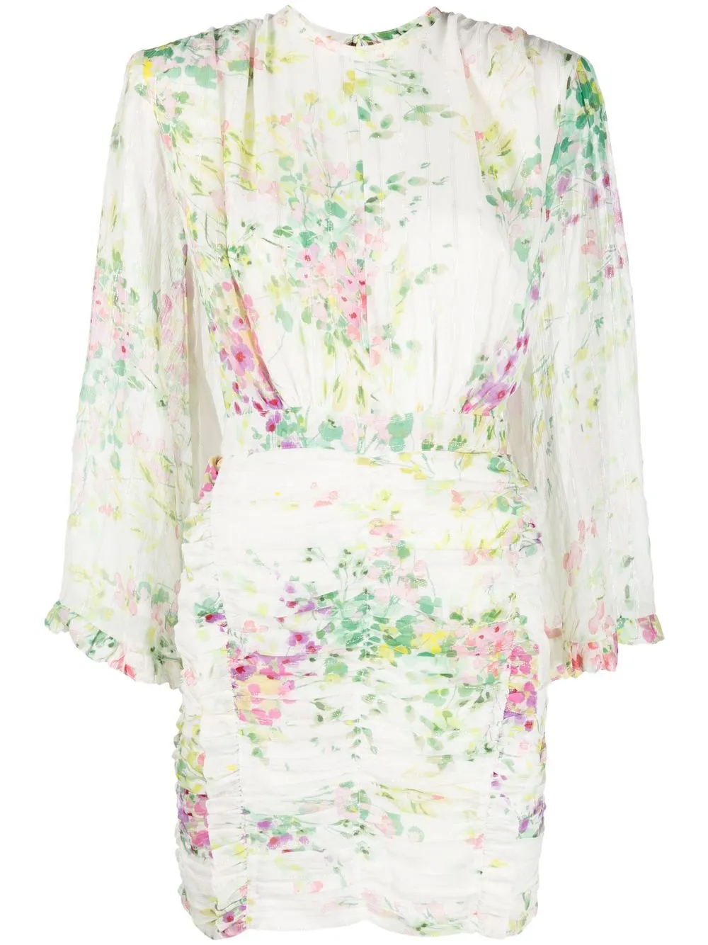 

Sabina Musayev floral-print mini dress - White