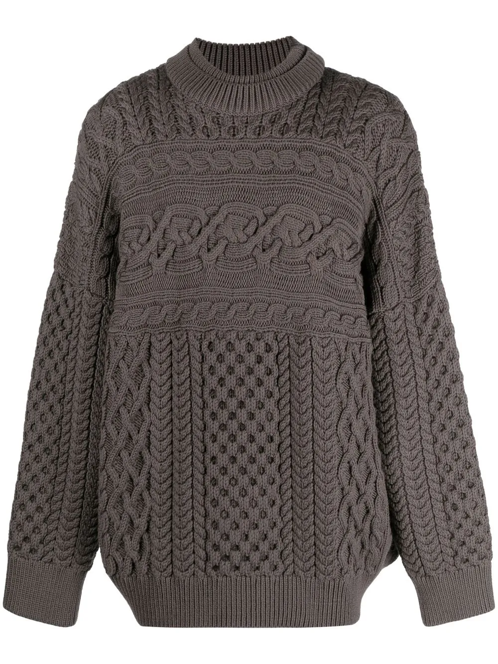 

Robyn Lynch cable-knit chunky jumper - Grey