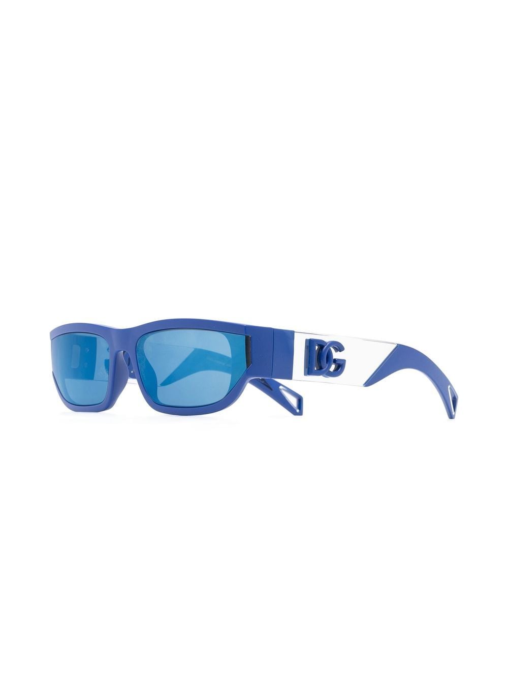 Dolce & Gabbana Eyewear Zonnebril met rechthoekig montuur - Blauw