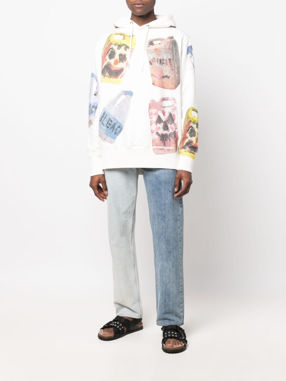 Givenchy X Josh Smith Ceramic Print Oversize Graphic Tee In Multicoloured