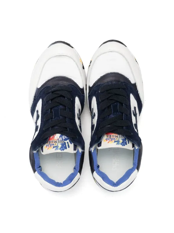 Premiata Kids Zac Panelled Sneakers White FARFETCH AO