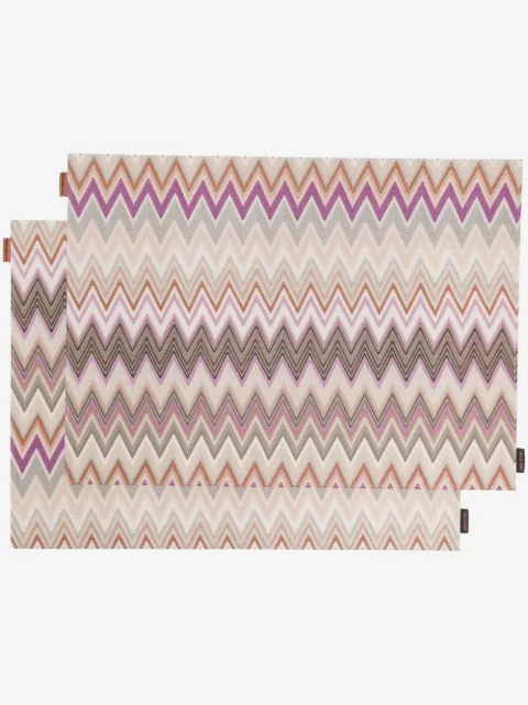 Missoni Home patterned placemats set of 2